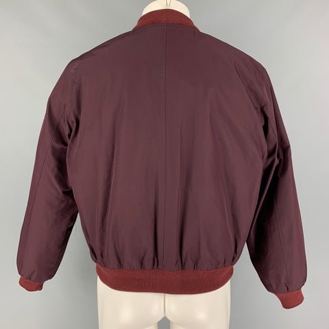 ISABEL MARANT Size M Burgundy Polyester Bomber Jacket