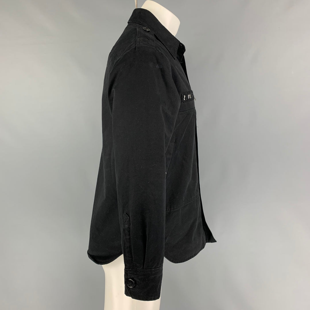 ZADIG & VOLTAIRE Size XS Black Cotton Jacket
