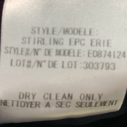 THEORY Size 36 Purple Black Velvet Cotton Elastane Sport Coat