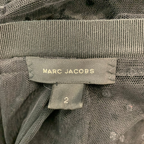 MARC JACOBS Blusa con lazo de lunares negros talla 2
