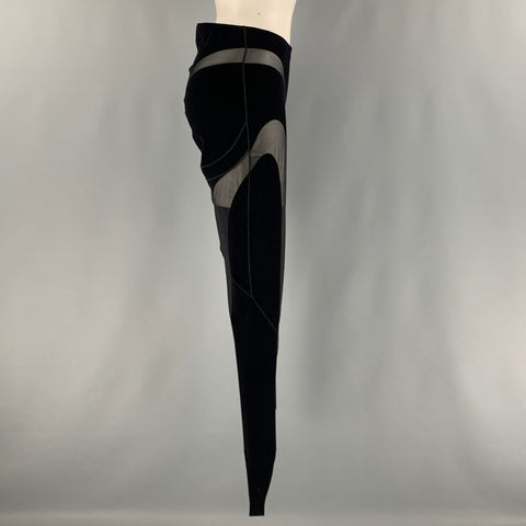WOLFORD Taille S Leggings Jodhpurs Découpés Noirs