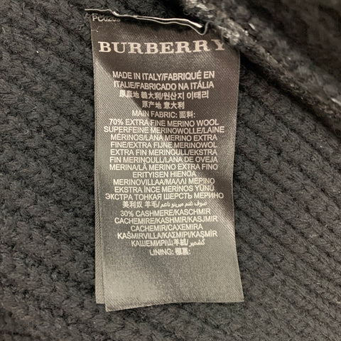 BURBERRY PRORSUM Size L Grey Silver Ribbed Zip Jacket