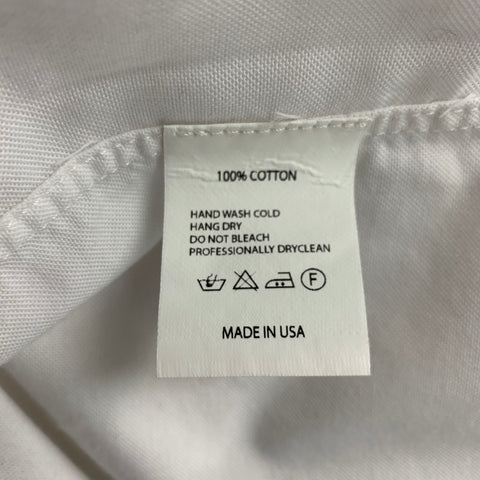 ENGINEERED GARMENTS Size L White Cotton Button Down Long Sleeve Shirt