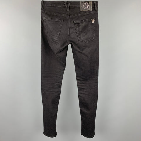 VERSACE JEANS Size 31 Black Denim Skinny Jeans