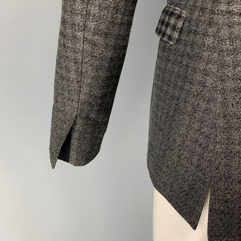 L'ECLAIREUR Size 38 Gray Black Checkered Cotton Wool Sport Coat