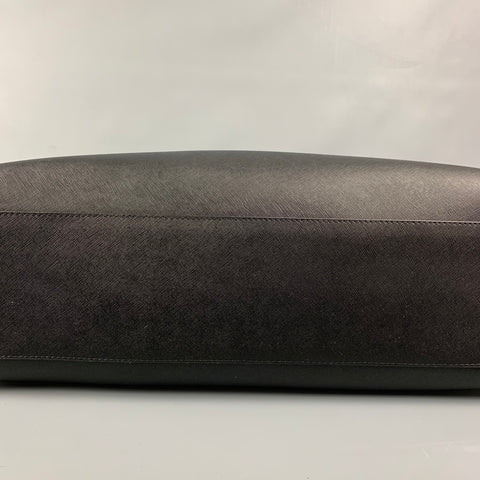ROYCE Black Textured Leather Handmade Weekender Bag