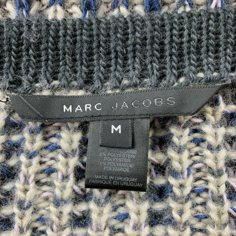MARC by MARC JACOBS Chaqueta de mezcla de lana de punto gris talla M