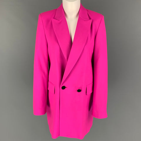 MARCELL VON BERLIN Talla 6 Chaqueta de lana rosa Blazer