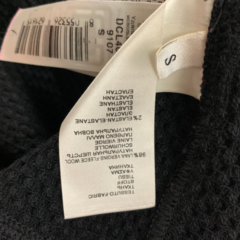 FALCONERI Taille S Veste à simple boutonnage en laine noire