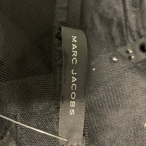 MARC JACOBS Size M Black Tulle See Through Maxi Skirt