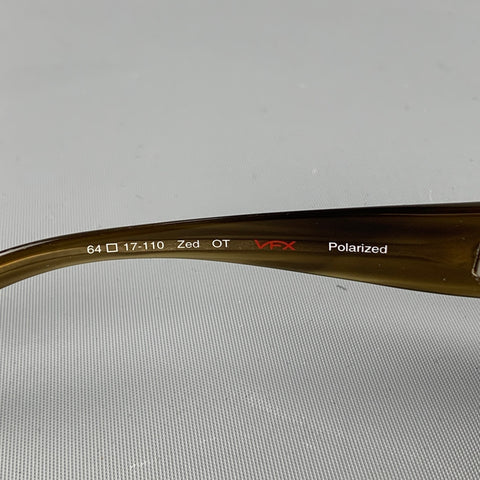 OLIVER PEOPLES Lunettes de soleil polarisées en acétate marron