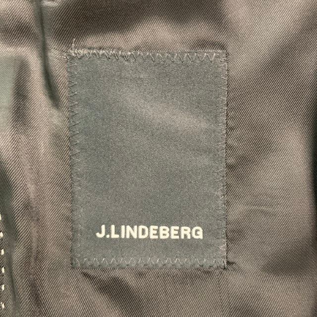 J. LINDEBERG Size 38 Black Wool Shawl Collar Coat