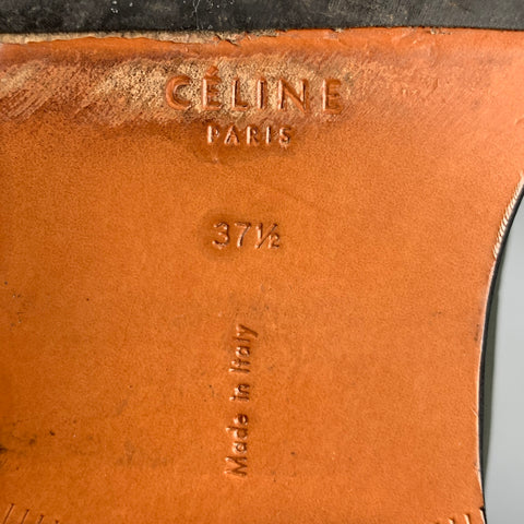 CELINE Size 7.5 Leather Boots