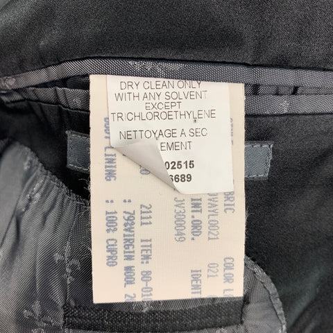 JOHN VARVATOS Size 46 Regular Dark Gray Wool / Silk Sport Coat