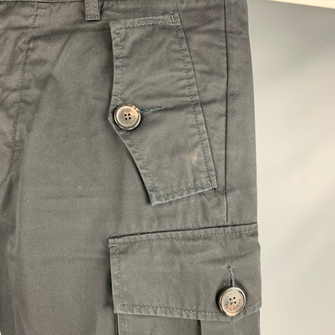 DSQUARED2 Size 34 Black Cotton Cargo Casual Pants
