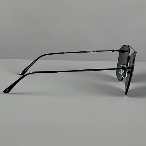 GIORGIO ARMANI AR 6080 Black Metal Aviator Sunglasses