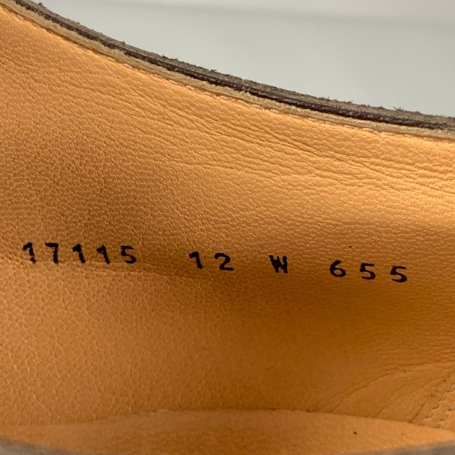 GRAVATI per WILSON and DEAN Size 12 Brown Solid Leather Split Toe Lace Up Shoes