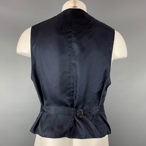 BYBLOS Size 42 Purple Wool Buttoned Vest