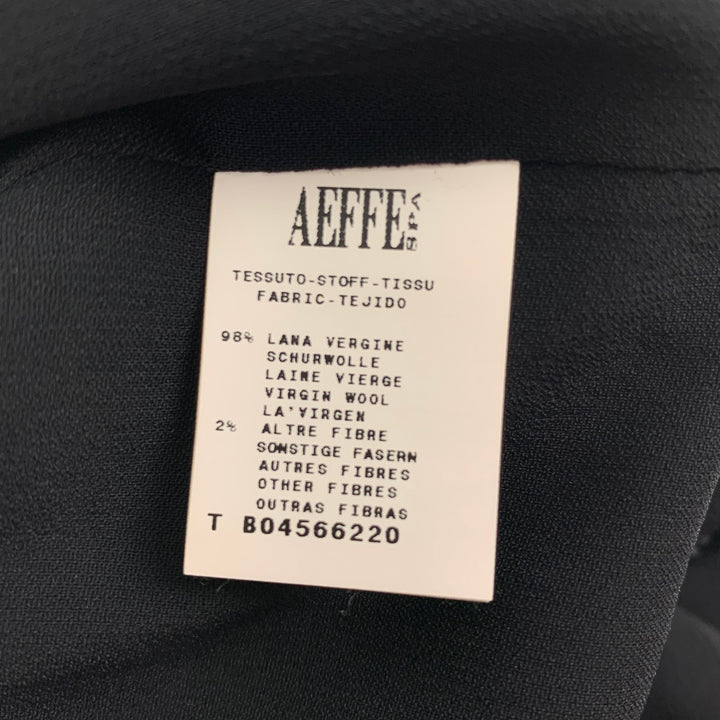 JEAN PAUL GAULTIER Size 6 Black Wool Blend Mixed Materials Shift Dress