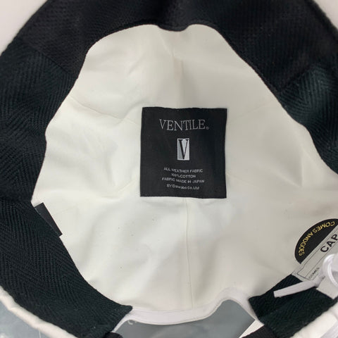 COMESANDGOES Size One Size White Cotton Ventile Hat