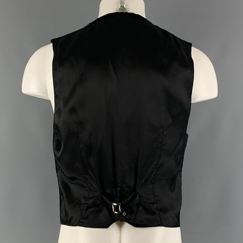 VERSUS by GIANNI VERSACE Size 40 Black Cotton Viscose Vest