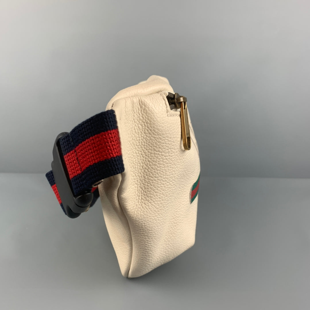 GUCCI Beige Logo Pebble Grain Leather Belt Bag – Sui Generis