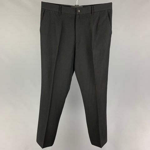 D&G by DOLCE & GABBANA Size 36 Black Wool Tuxedo Dress Pants