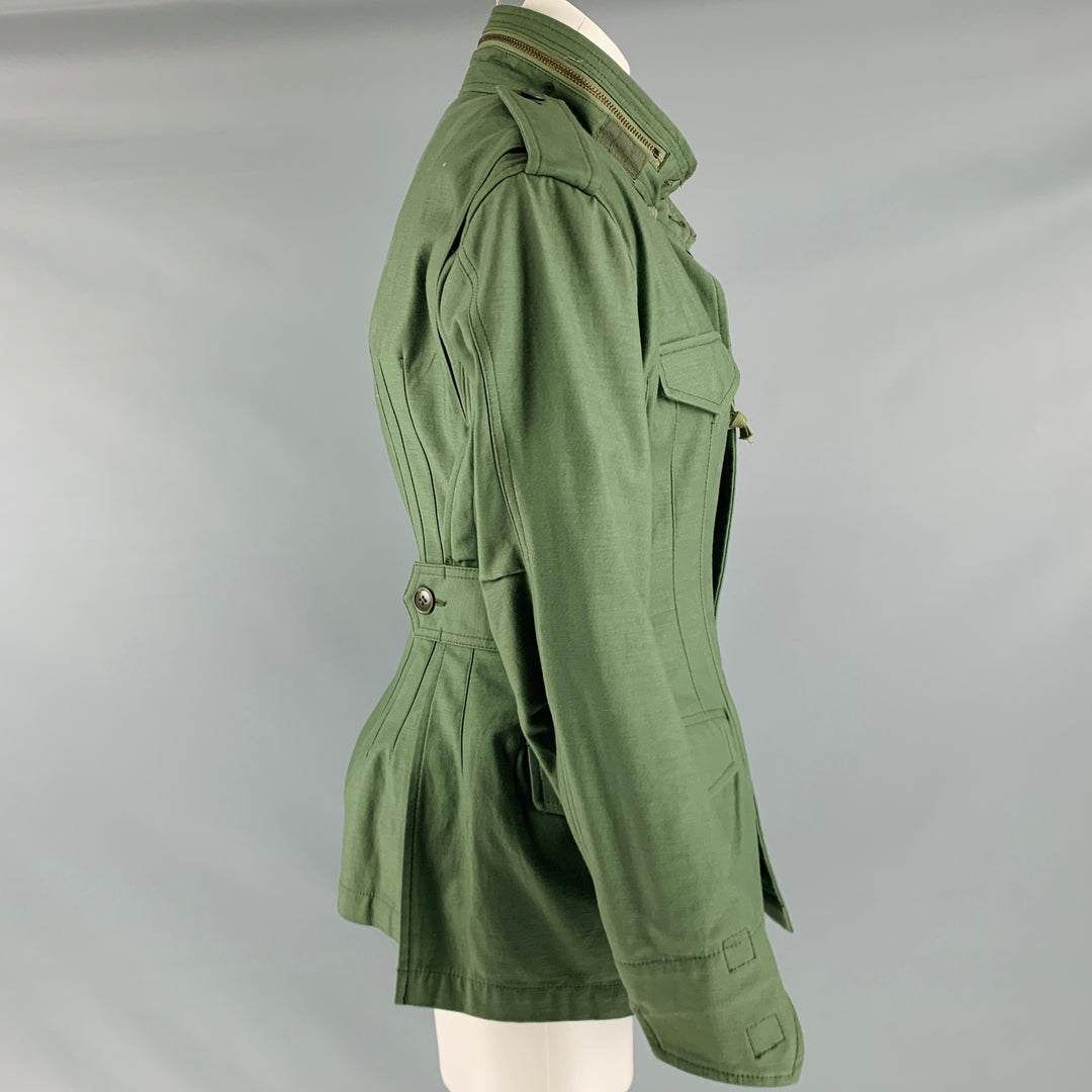 JUNYA WATANABE AW10 Runway Size L Green Cotton Military Coat