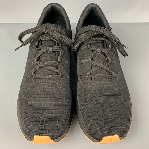 NOBULL Black Gum Ripstop Runner Black Mesh Nylon Size 9.5 Sneakers