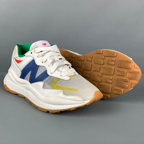 NEW BALANCE STAUD Size 6 White Multi-Color Nylon Lace Up Sneakers