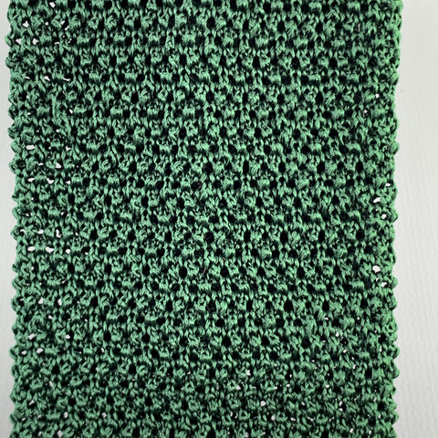 BUDD Forest Green Silk Textured Knit Tie