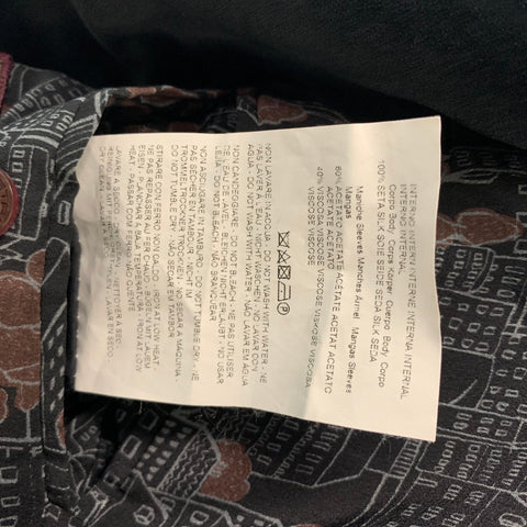 ETRO  Size 40 Black Velvet Cotton Blend Peak Lapel Sport Coat