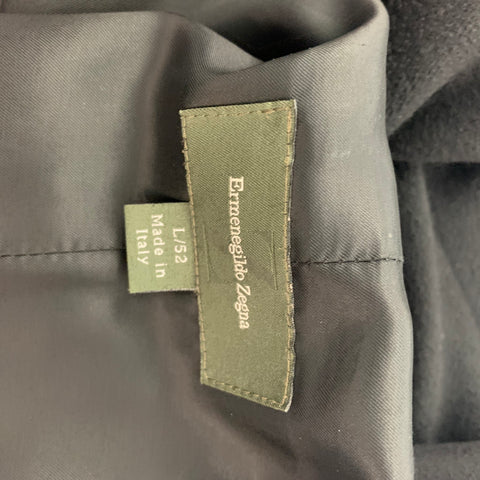 ERMENEGILDO ZEGNA Size 42 Black Cashmere Single Breasted Jacket