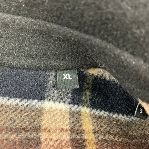 THE KOOPLES Size XL Black Wool Polyamide Trucker Jacket