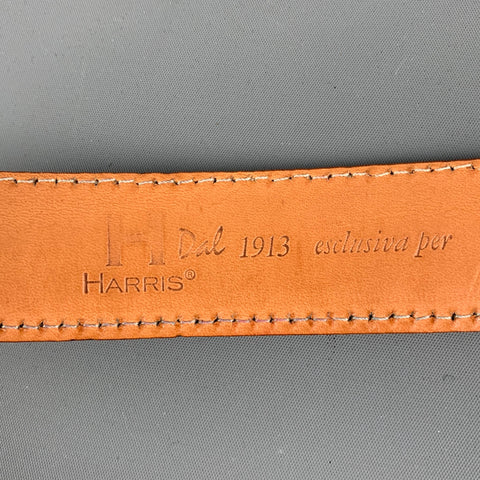 HARRIS DAL Talla 36 Cinturón de cuero marrón coñac