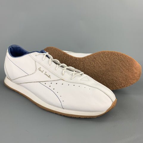 PAUL SMITH x REEBOK Size 11 White Leather Lace Up Sneakers