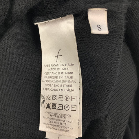 FALCONERI Talla S Jersey de cachemira con cuello en V negro