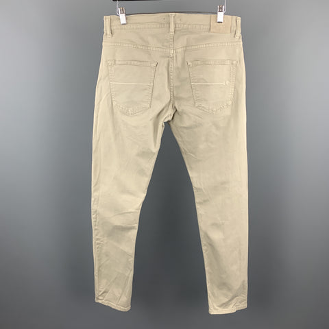EREDI PISANO Size 34 x 33 Taupe Cotton Casual Pants