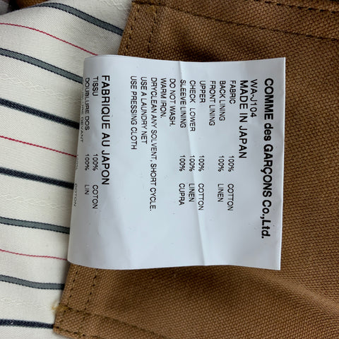 JUNYA WATANABE x CARHARTT Size M Mustard Patchwork Cotton Jacket