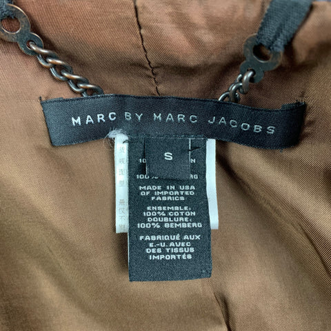 MARC by MARC JACOBS Size S Navy Multi-Color Print Cotton Sport Coat