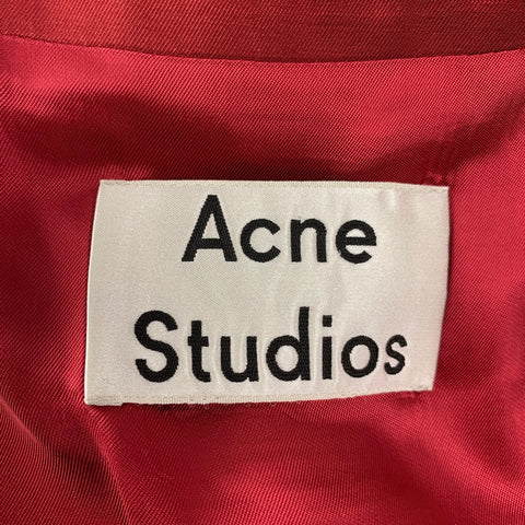ACNE STUDIOS Talla 0 Chaqueta de mezcla de viscosa burdeos Blazer