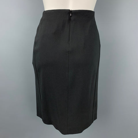 MAISON MARTIN MARGIELA Taille 4 Jupe crayon en coton/soie noir
