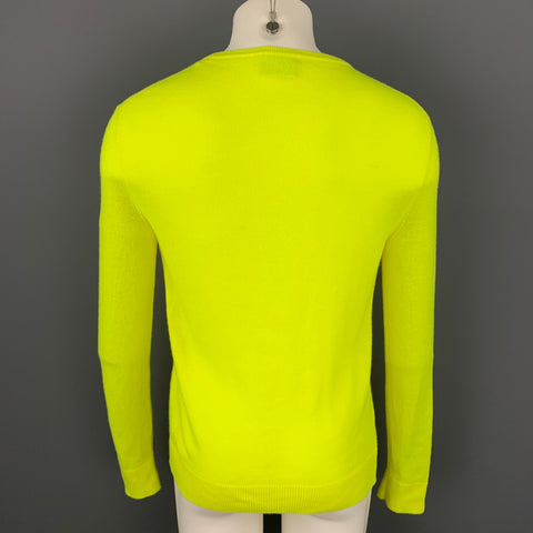 NICK WOOSTER x PAUL & SHARK Size M Yellow Cashmere / Nylon Crew-Neck Pullover Sweater