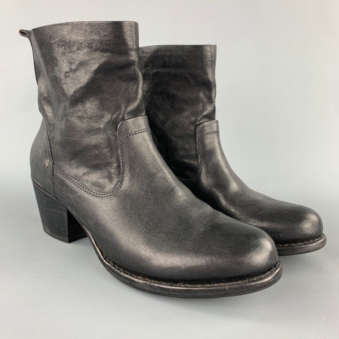 RAG &amp; BONE Talla 11 Botines Goodyear hechos a mano de cuero negro