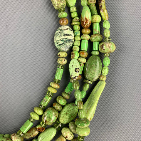 VINTAGE Turquoise Silver Layered Necklace