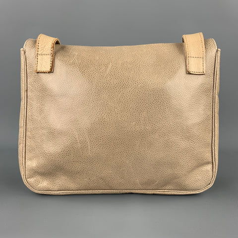 SONIA RYKIEL Beige Leather Pebble Grain Cross Body Handbag