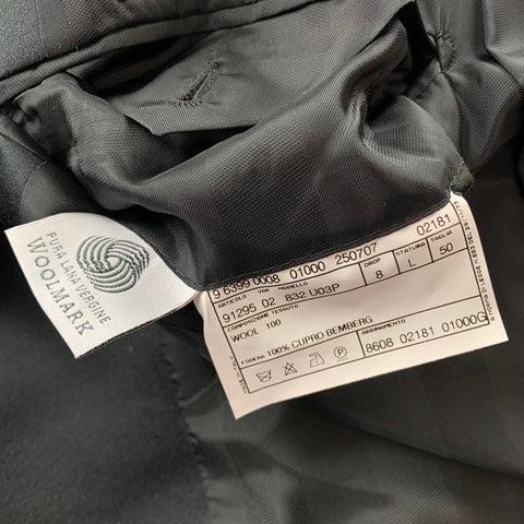 PAL ZILERI Cerimonia Size 40 Black Virgin Wool Shawl Collar Tuxedo