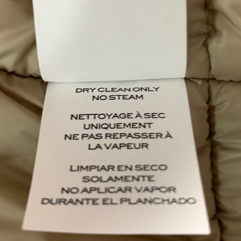 MARC JACOBS Taille XS Manteau à manches courtes graphique en laine taupe rose