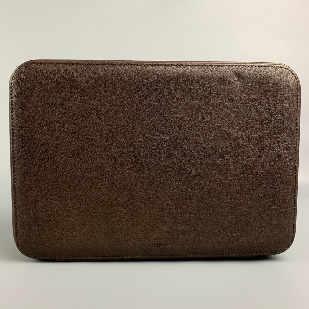 HODINKEE Dark Brown Leather Watch Travel Case