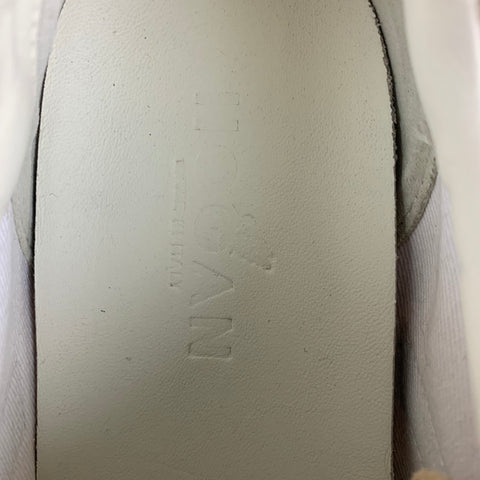 HOGAN OLYMPIA Talla 8 Zapatillas bajas de ante rosa y beige